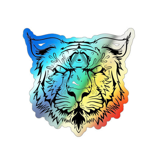Tiger Carts' Retro Holographic Sticker